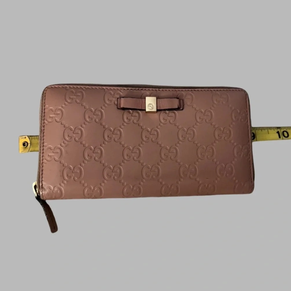Gucci Pink Embossed Wallet
